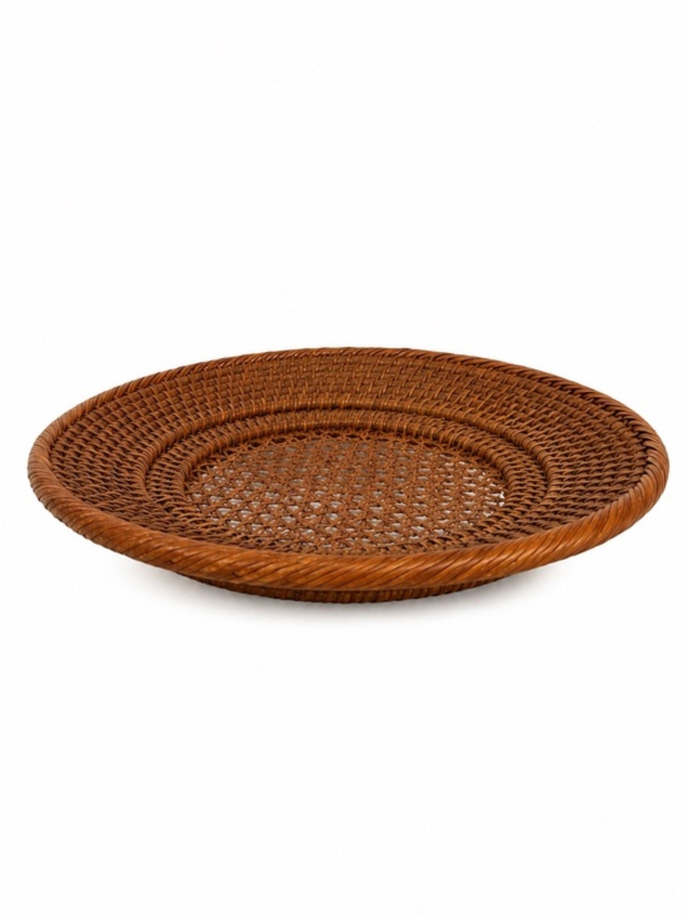 Vintage Handwoven Rattan Charger | Round Woven Placemat Tray | Boho Decor 💕